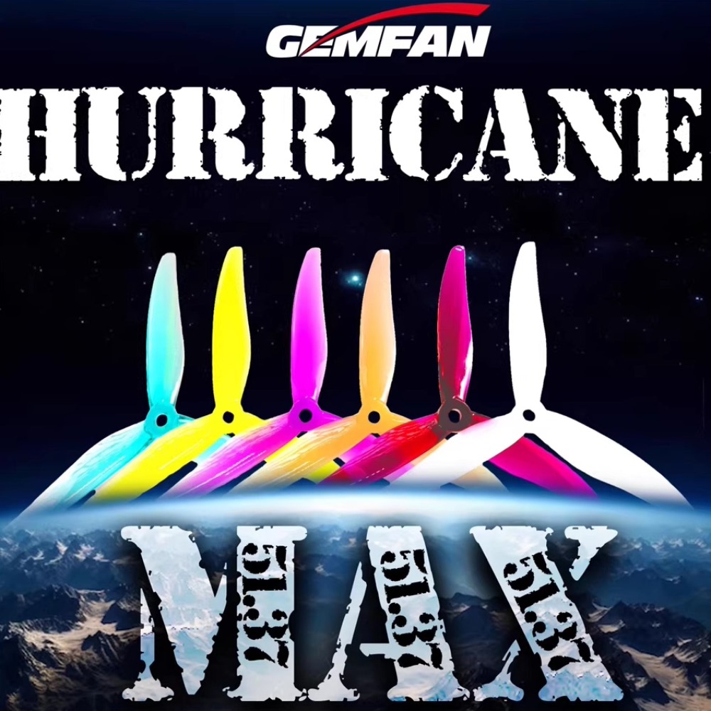 2Pairs Gemfan Hurricane 51377  - Fpv Drone Motor recension och pris